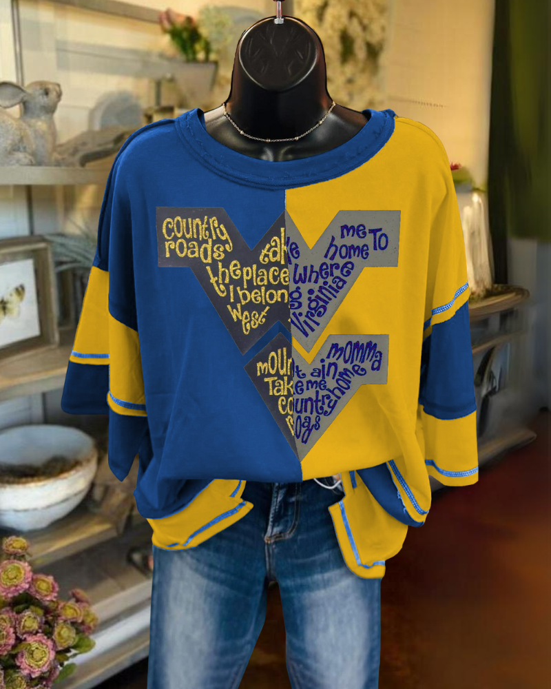 West Virginia Contrast T-shirt