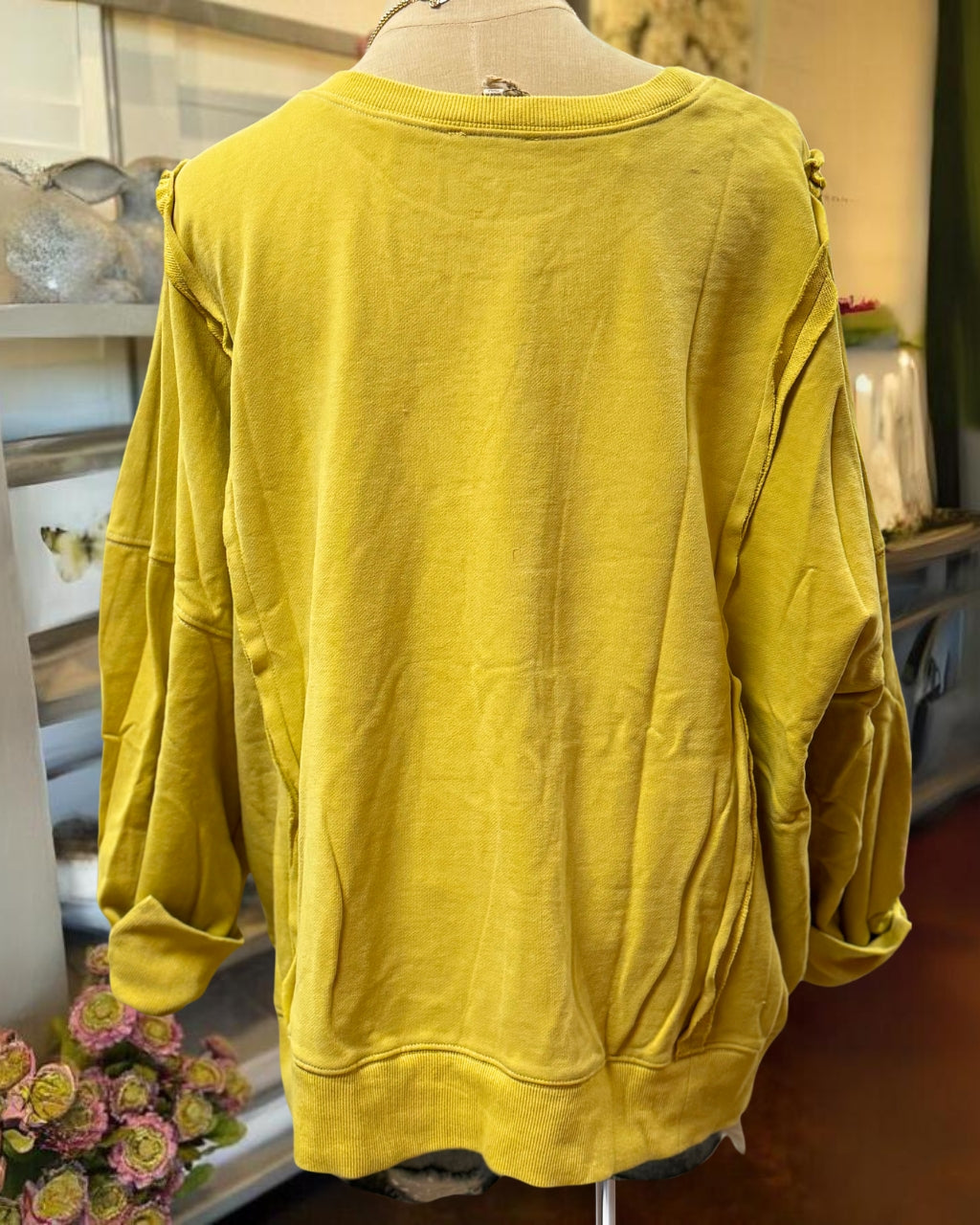 Colorful LOVE Patch Sweatshirt