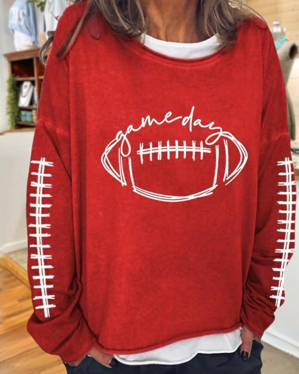 Football Matchday Embroidered Sweatshirt
