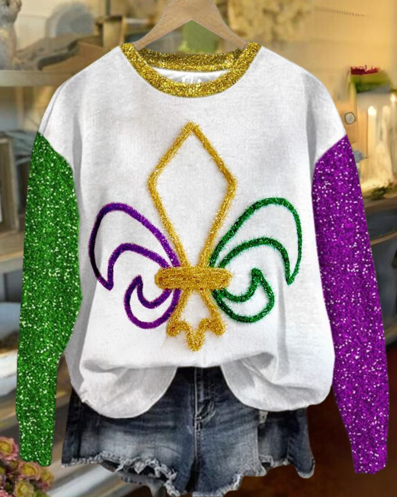 Sparkling Carnival Iris Sequin Sweatshirt