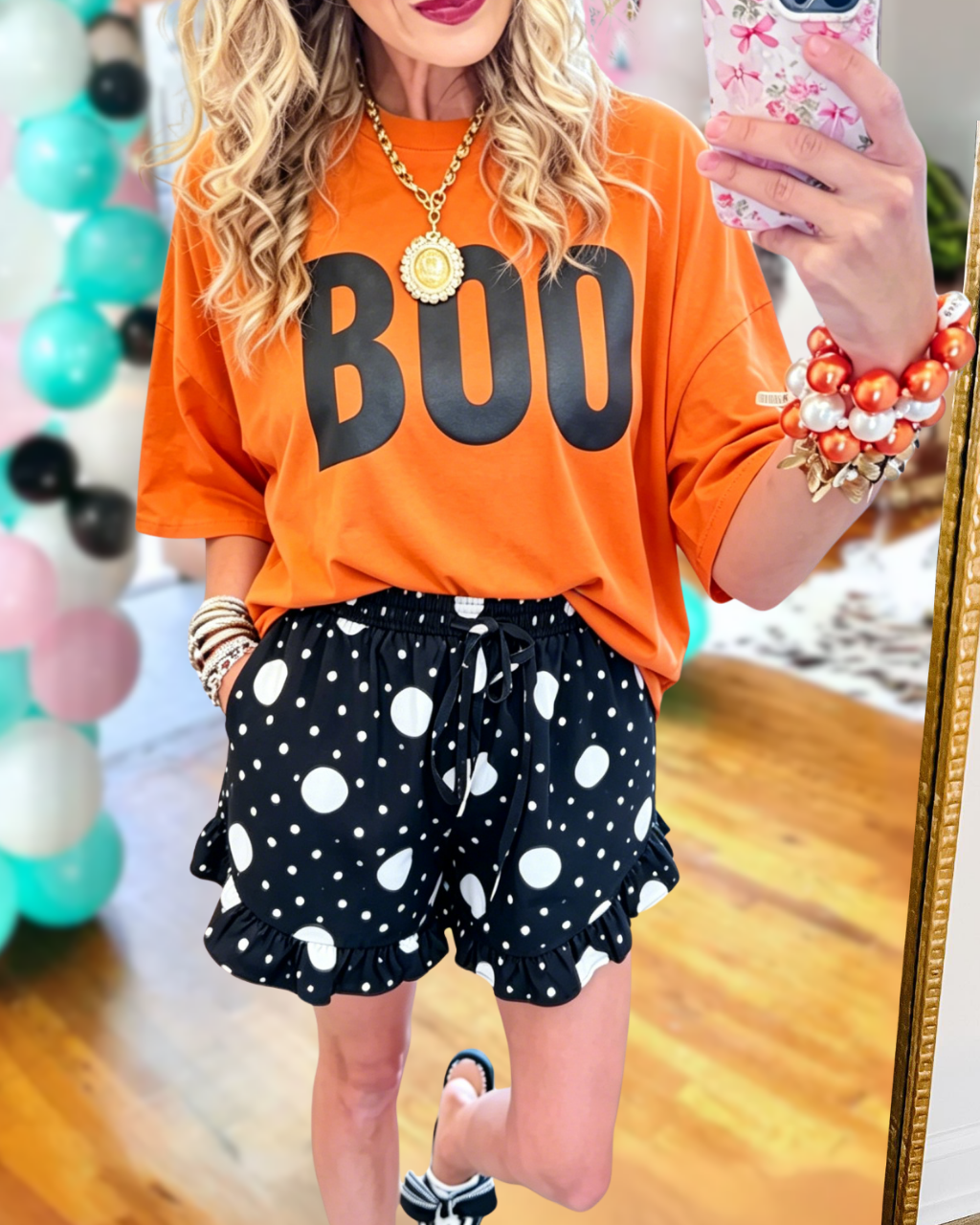 BOO Printed Loose T-Shirt