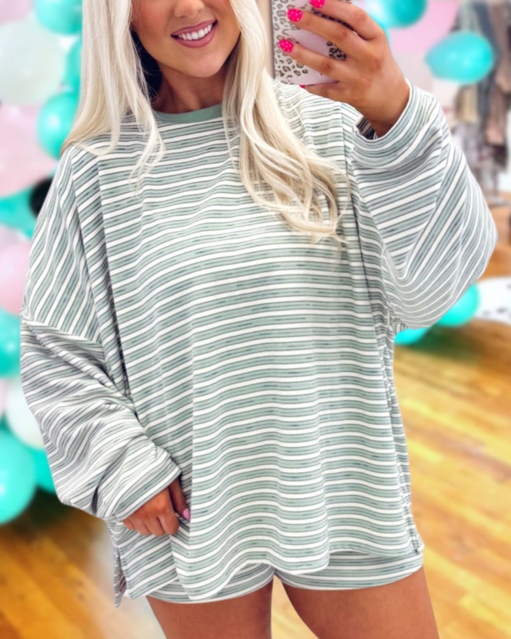 Relaxed Stripe Lounge Set