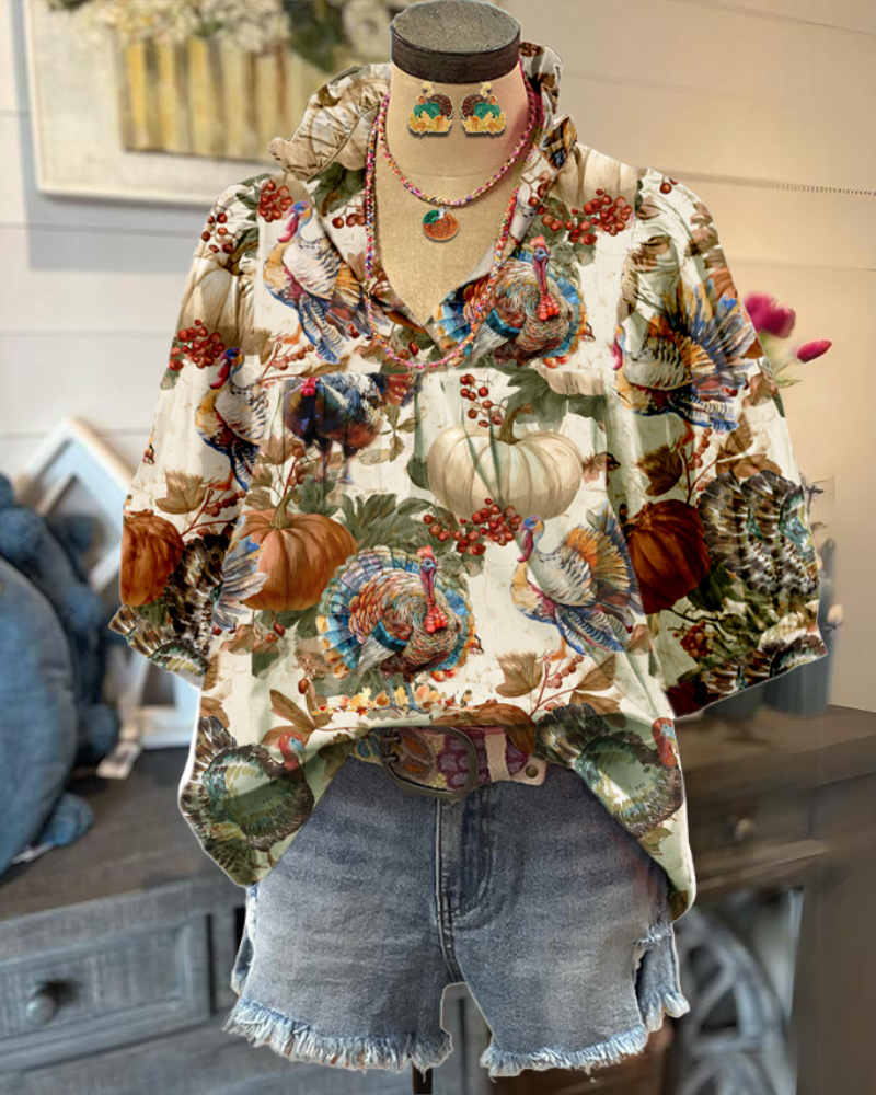 Harvest Casual Satin Top