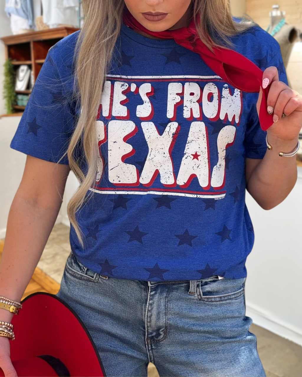 "She's From Texas" Printed T-shirt