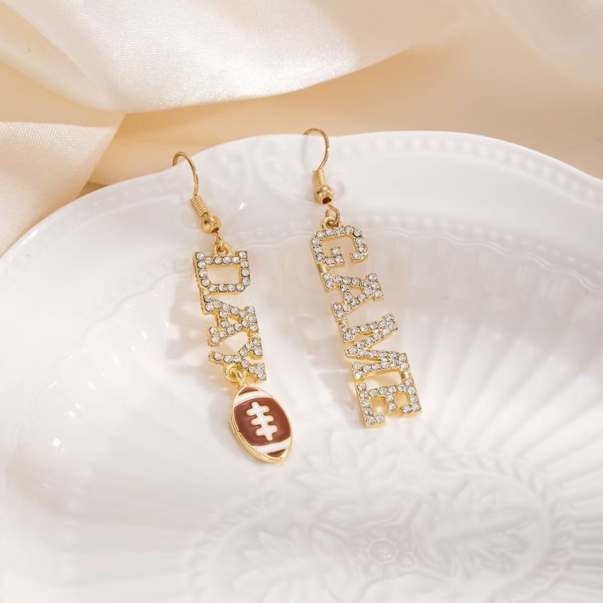 Style For Every Fan Football Earrings