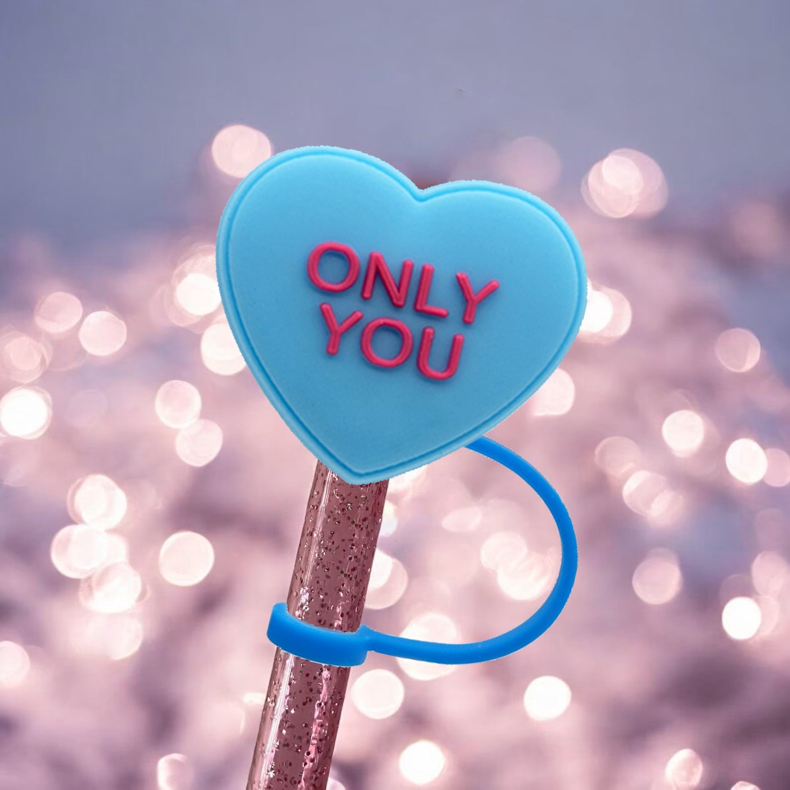 Valentine's Day Heart Straw Protector