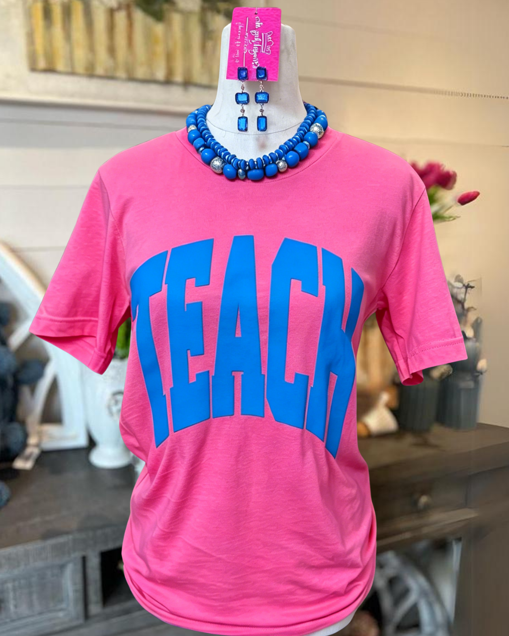 Simple TEACH Printed T-shirt