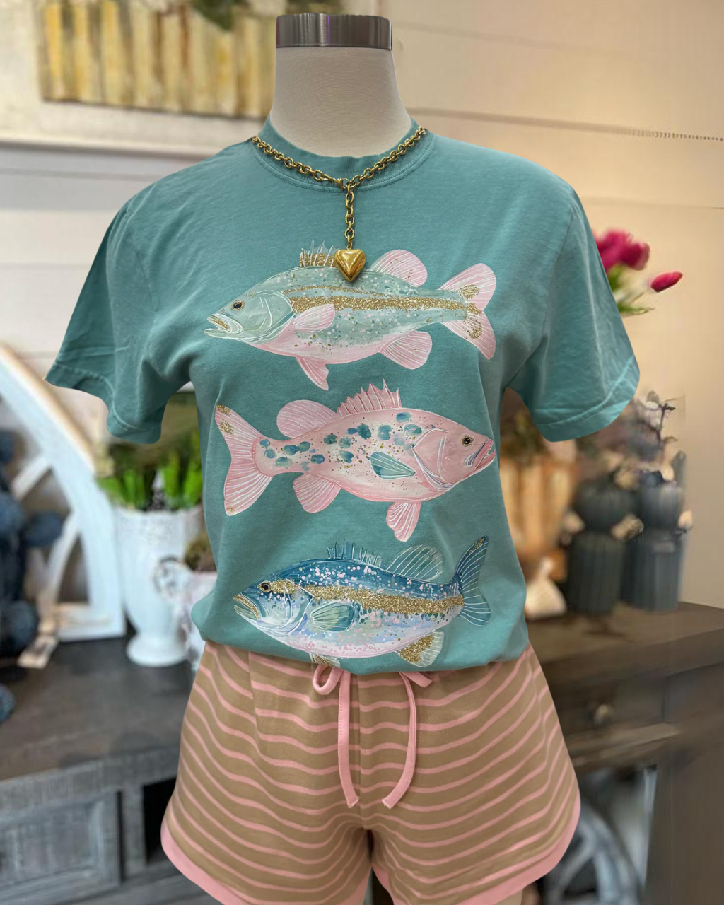 Coastal Bass Crewneck T-Shirt