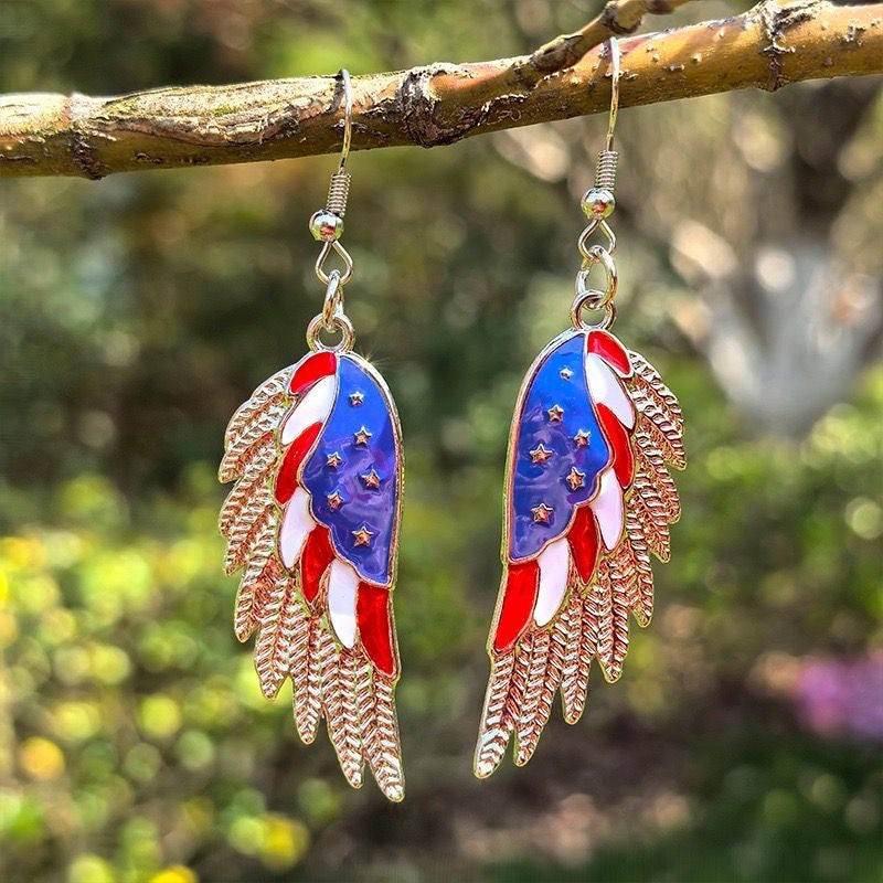 Flag Independence Day Earrings