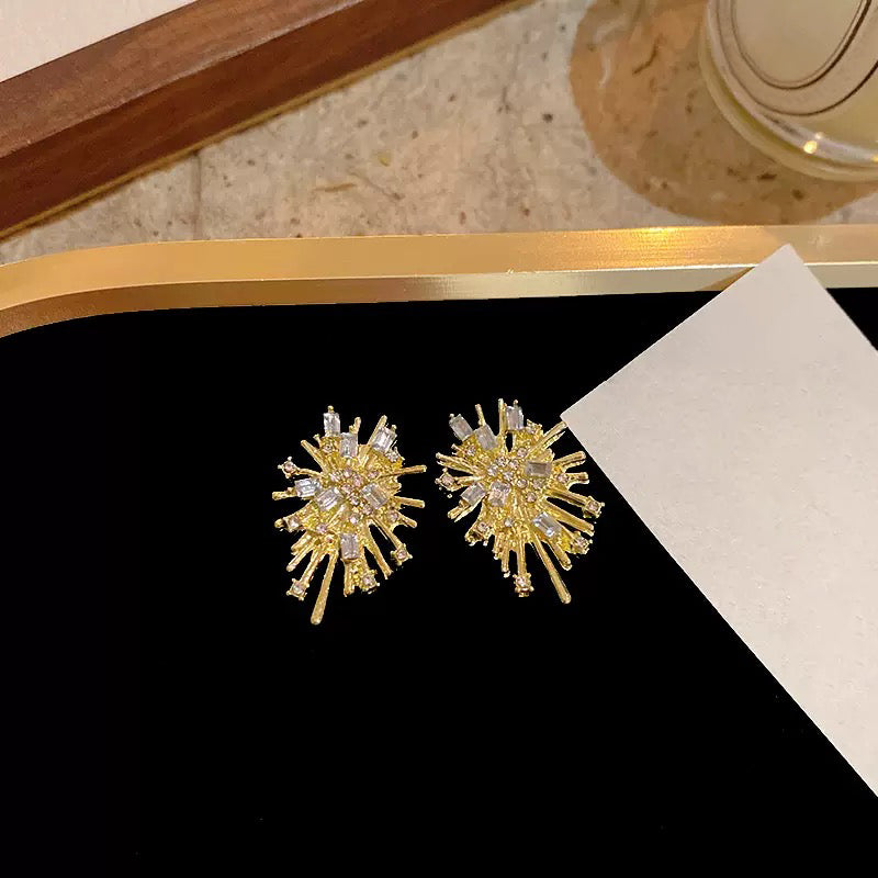 Zircon Firework Earrings