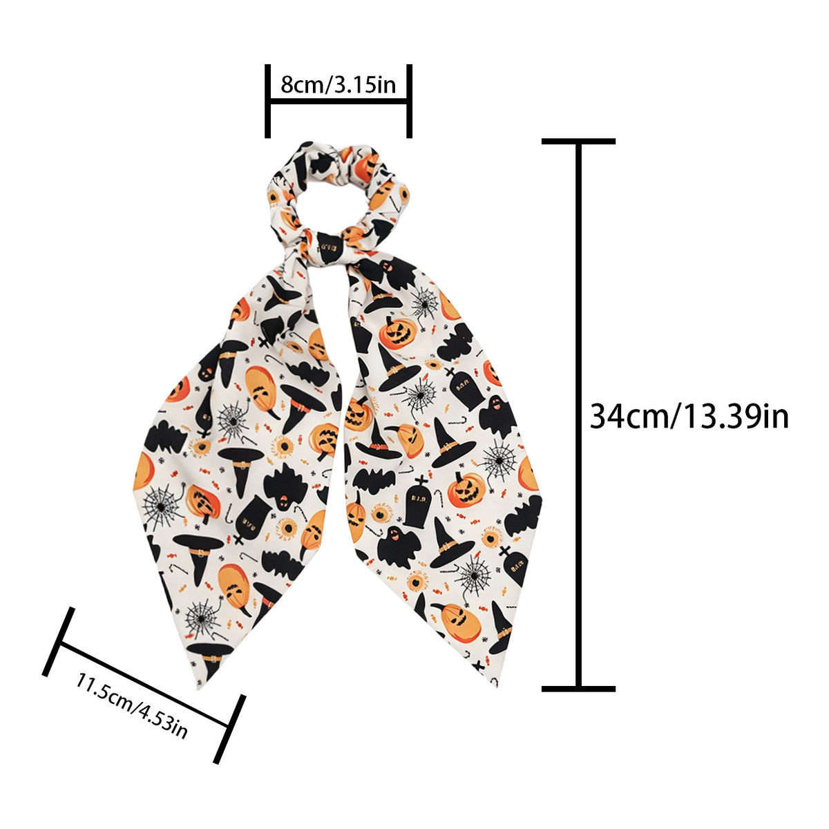 Cute Pumpkin Ghost Hair Tie Ribbon