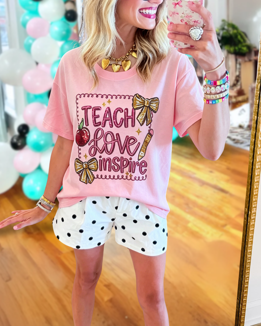 Teach Love Inspire Printed Tee