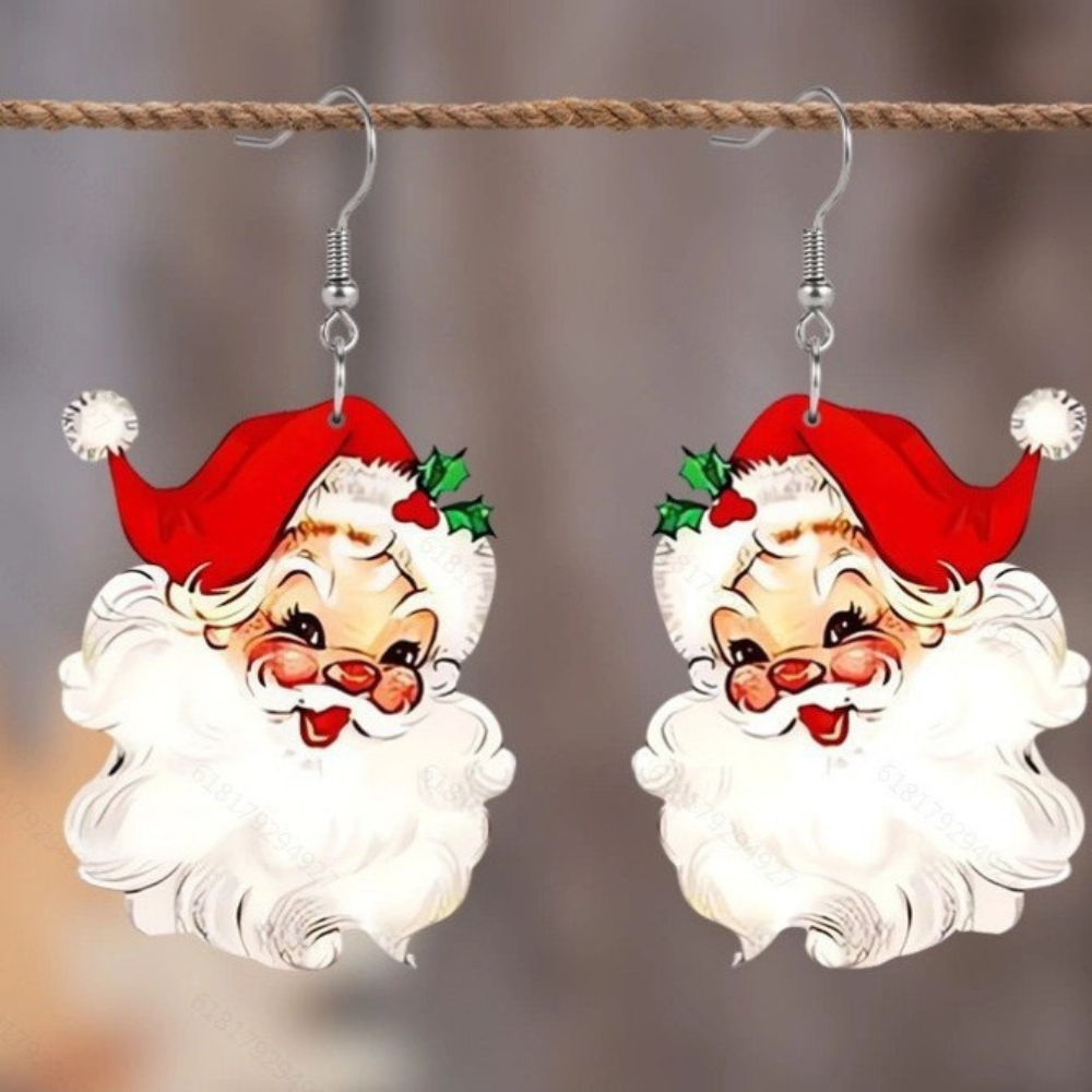 Funny Santa Claus Earrings