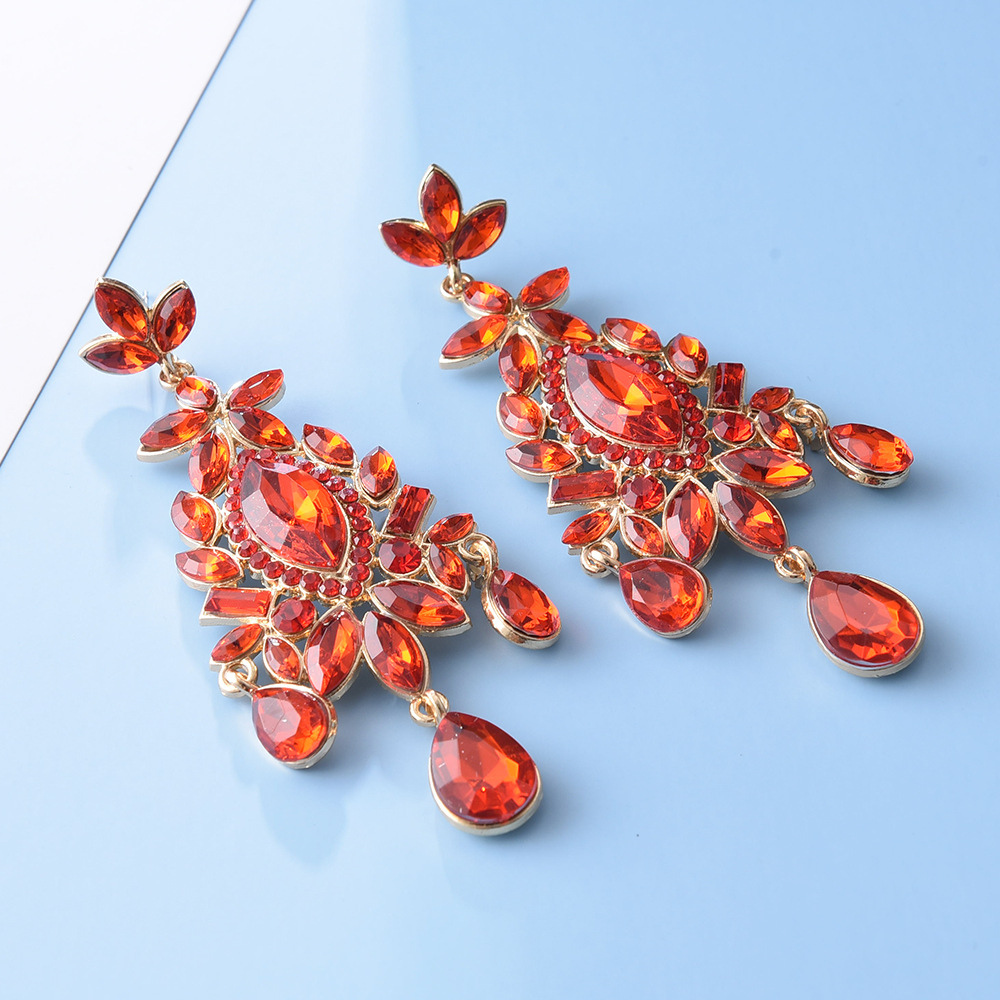 Retro Stylish Diamond Earrings