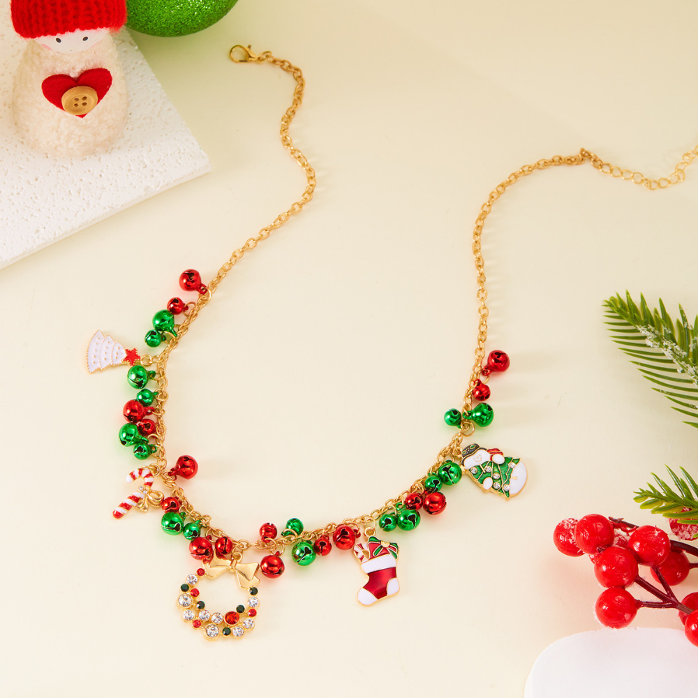 Christmas Trim Bell Necklace