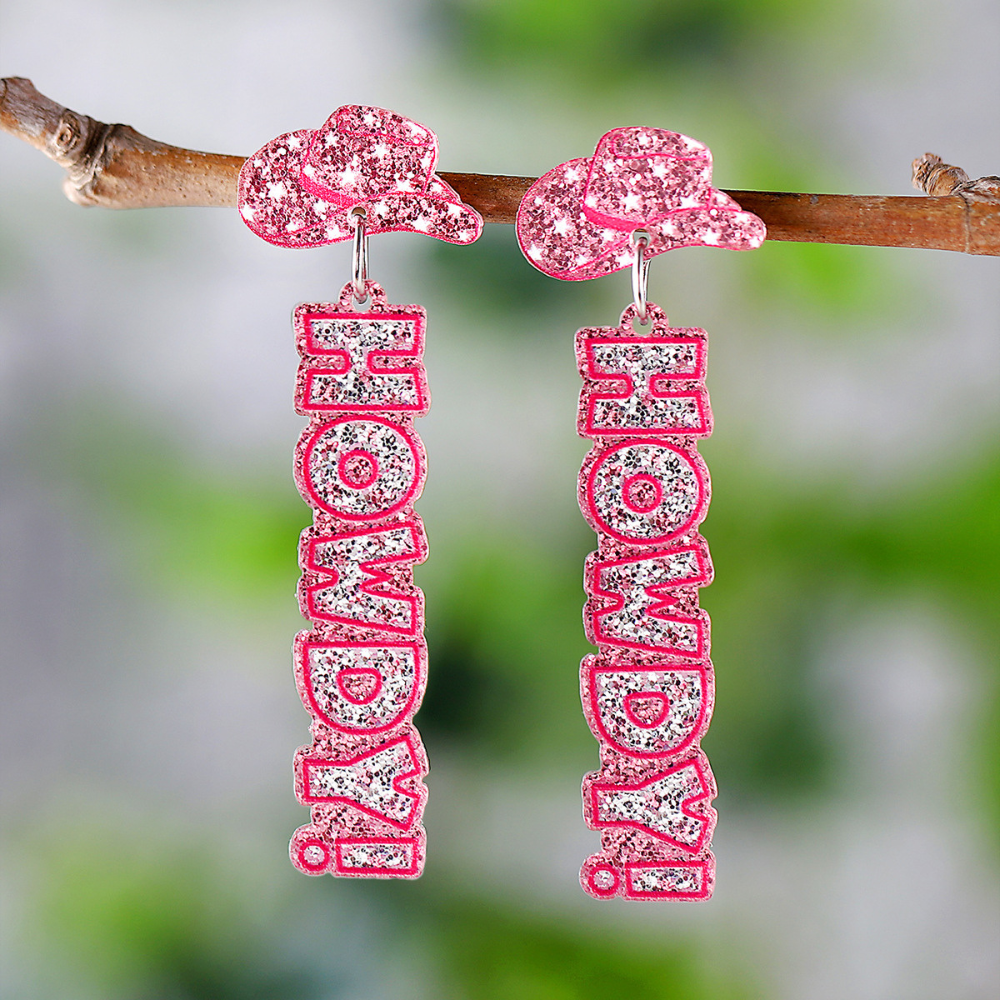 Western Cowboy Hat HOWDY Earrings
