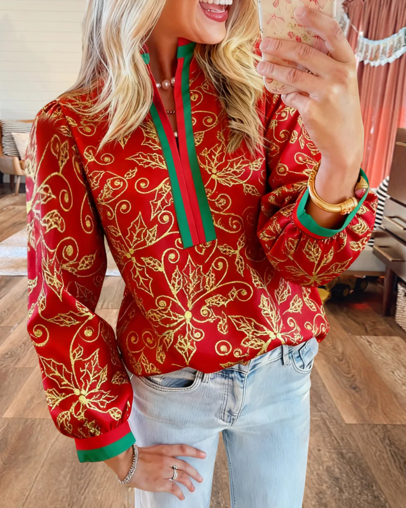 Chic Floral Satin Top