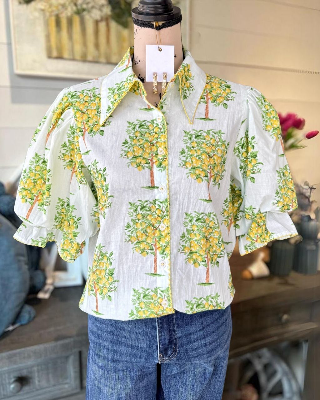 Lemon Tree Pattern Shirt