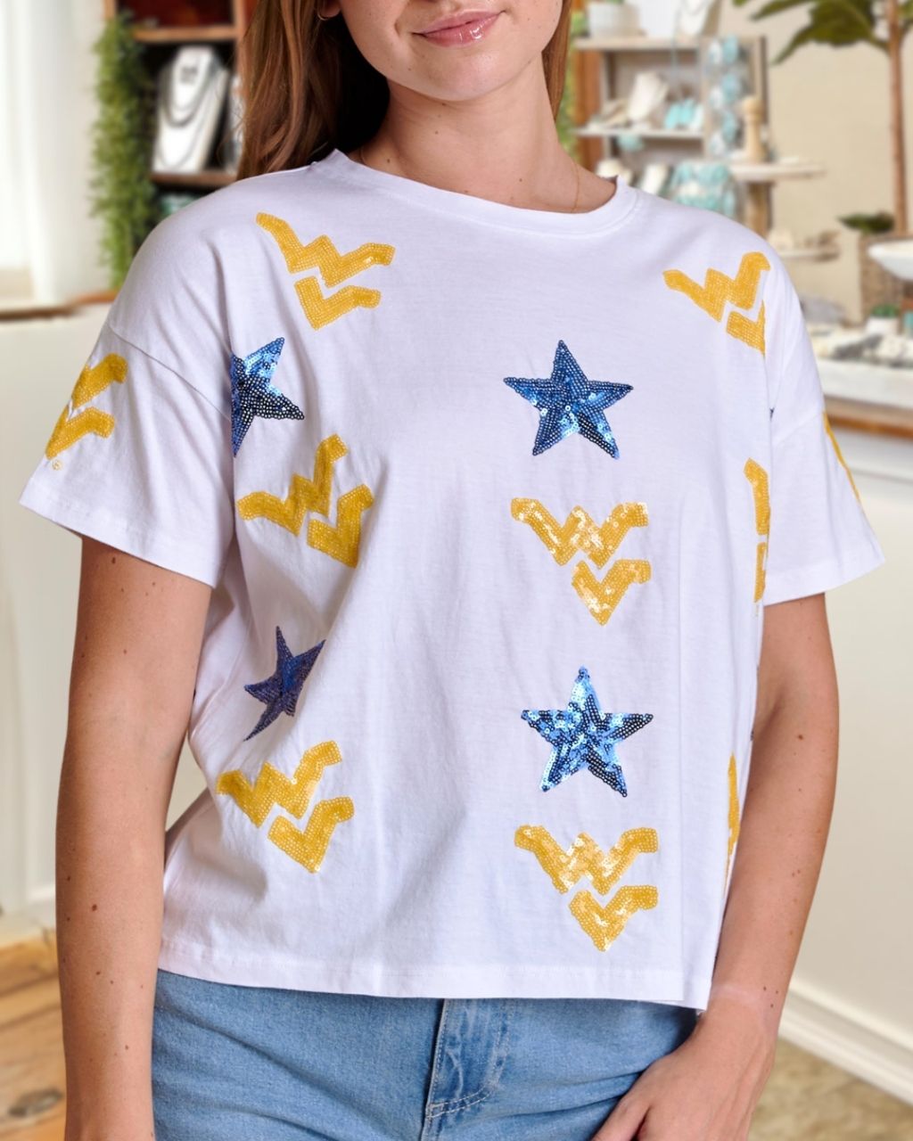 Game Day Star Sequin T-shirt