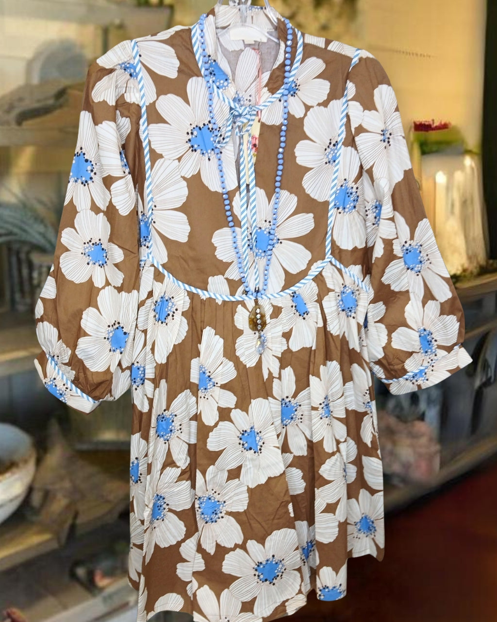 Fresh Floral Satin Mini Dress