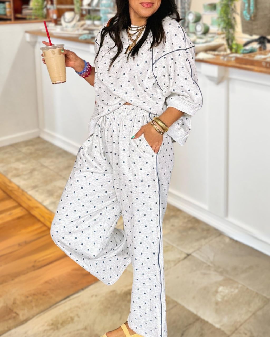 Casual Polka Dot Everyday Set