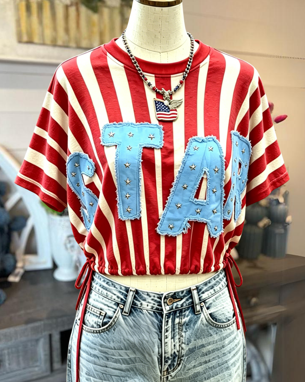 Chic STAR Striped Top