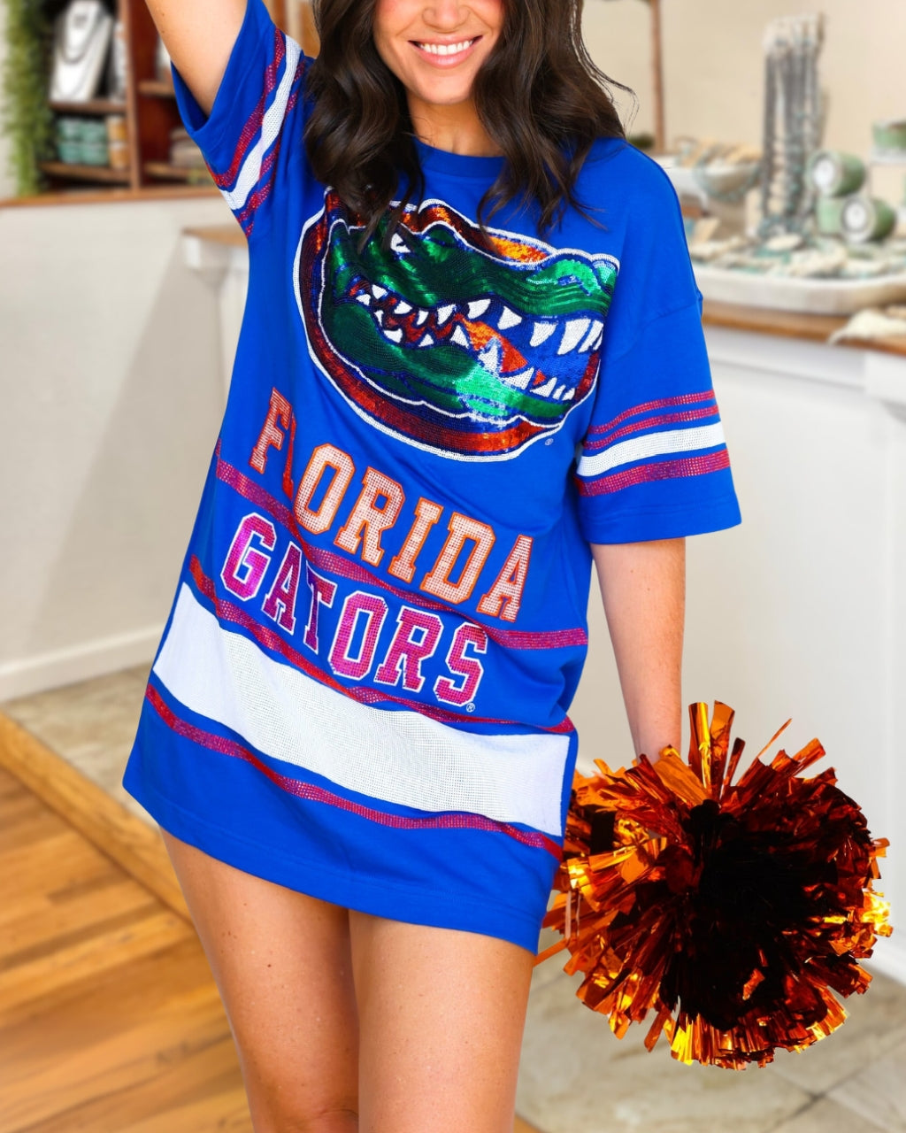 Gator Sequin T-shirt Dress