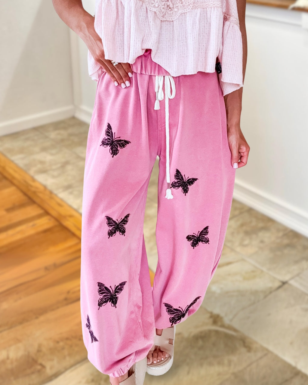 Unique Butterfly Print Pants