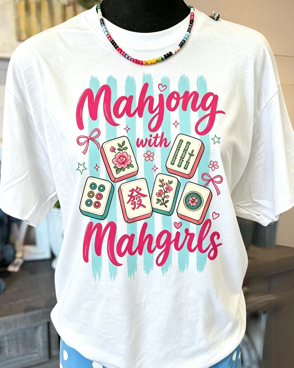 Mahjong With Mah Girls Tee