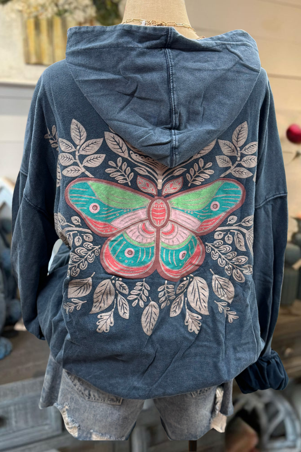 Butterfly Dreams Cotton Hoodie