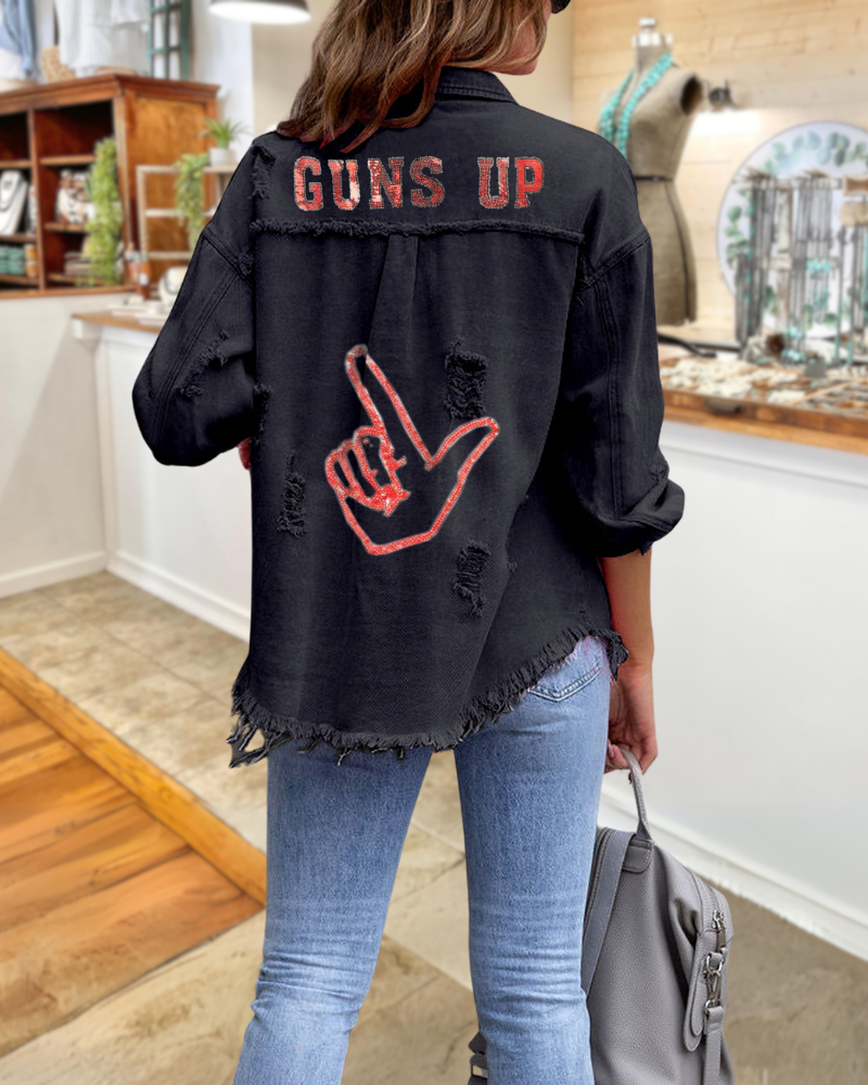 Sequin TTU Red Raiders Jacket
