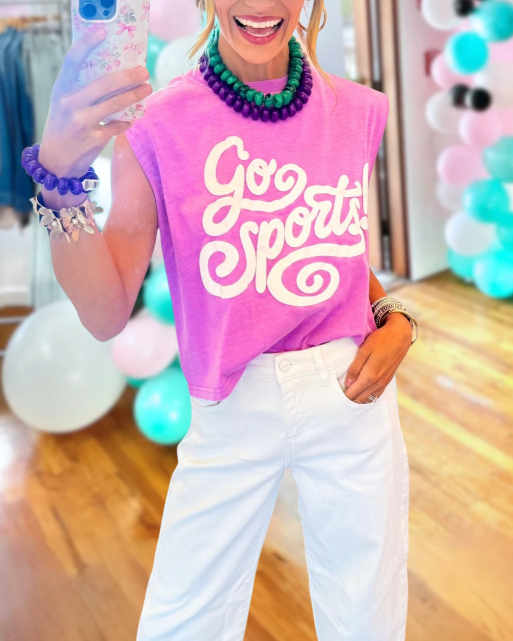 Cropped Game Day Muscle Tee