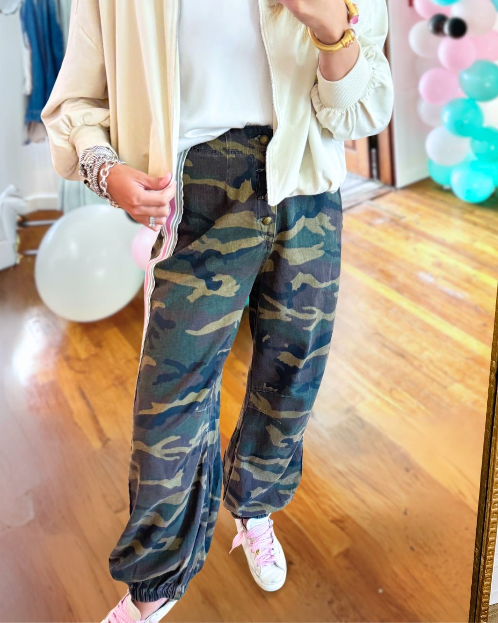 Chic French Terry Knit Pants
