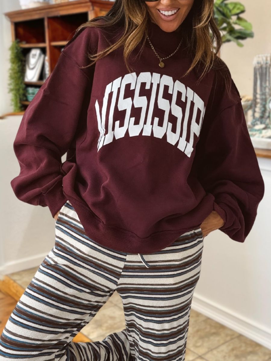 MISSISSIPPI Vintage Game Day Pullover