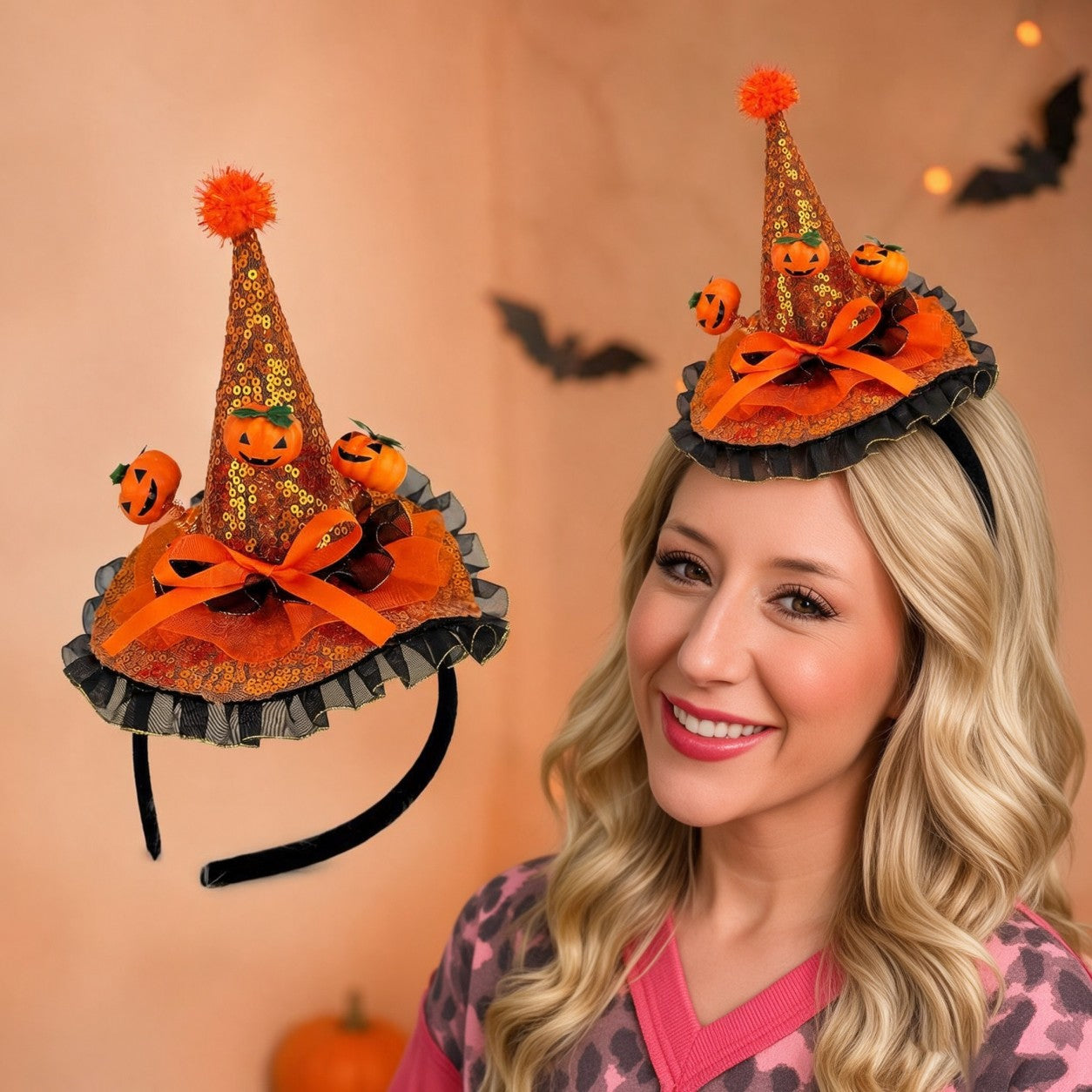 Halloween Pumpkin Hat Headband