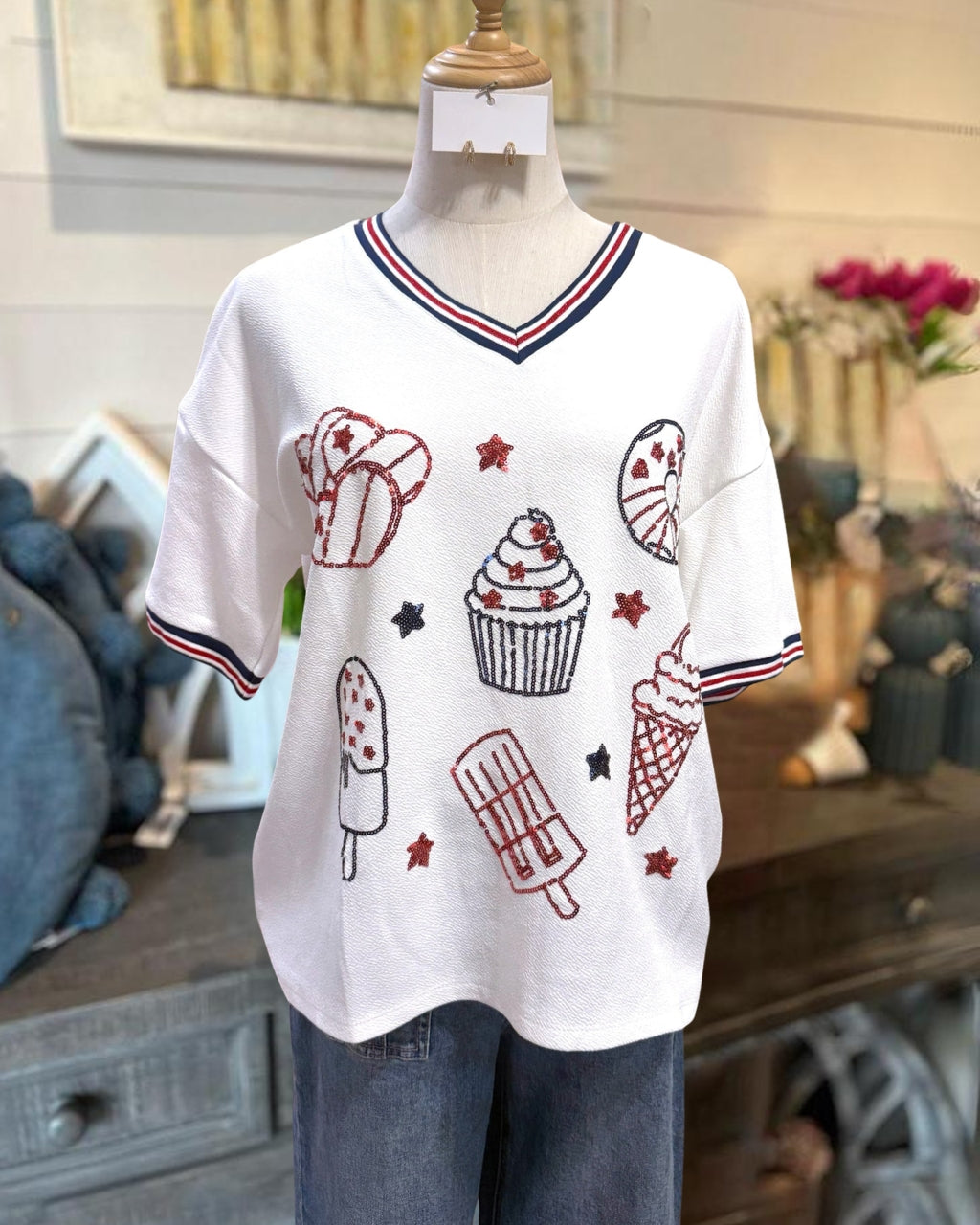 Star & Sweets Sequin Top