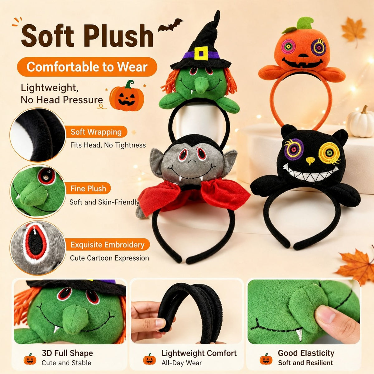 Cute Halloween Doll Headband