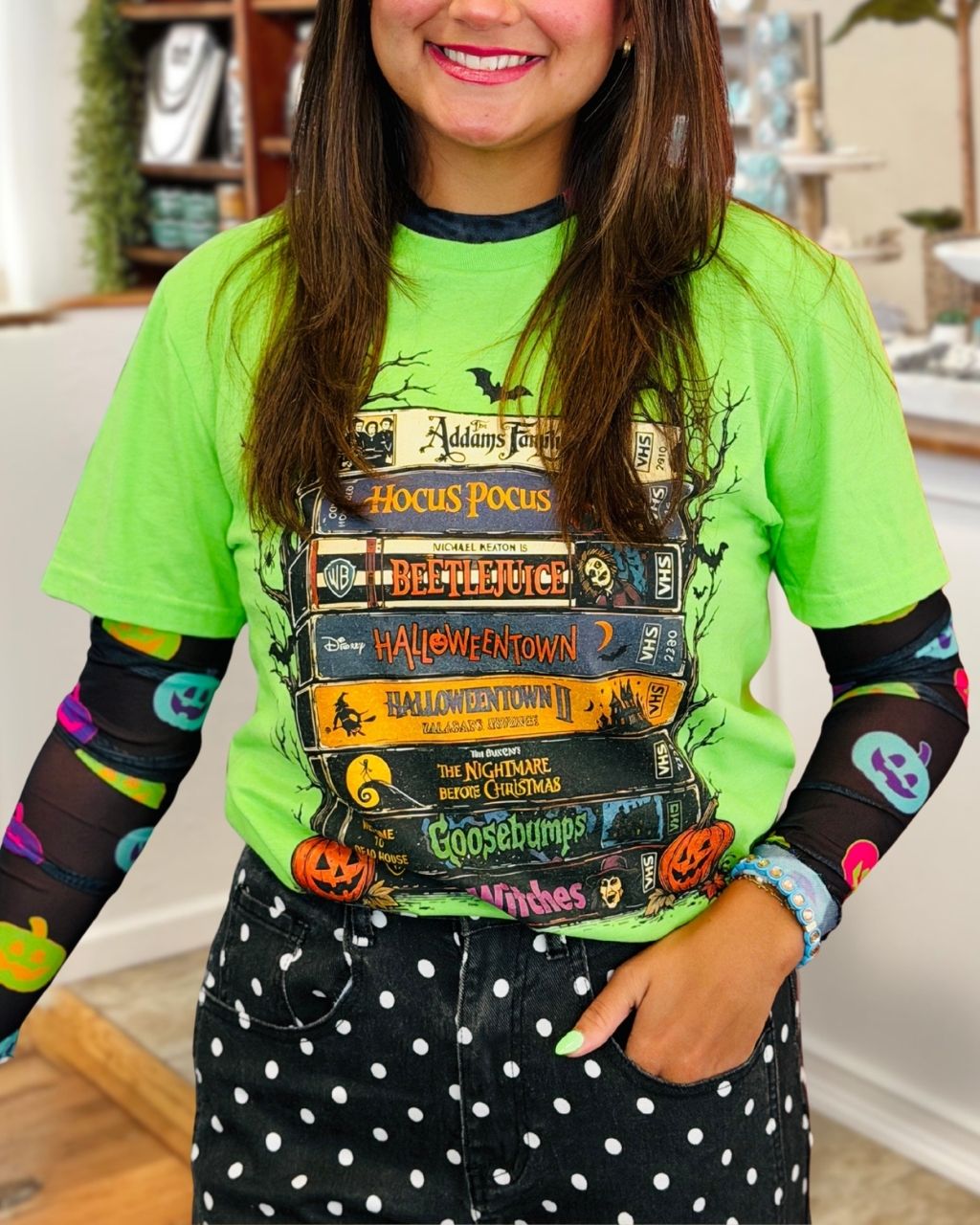 Halloween Colored Pumpkin Top