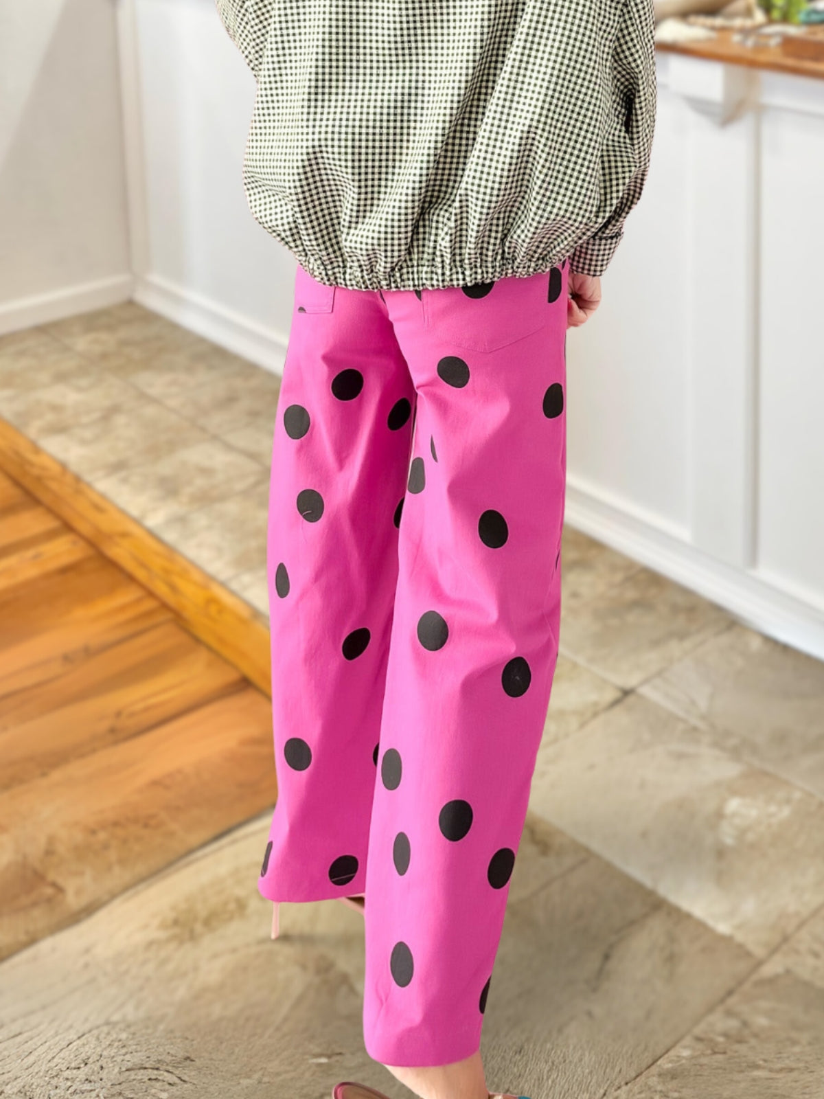 Casual Large Polka Dot Pants