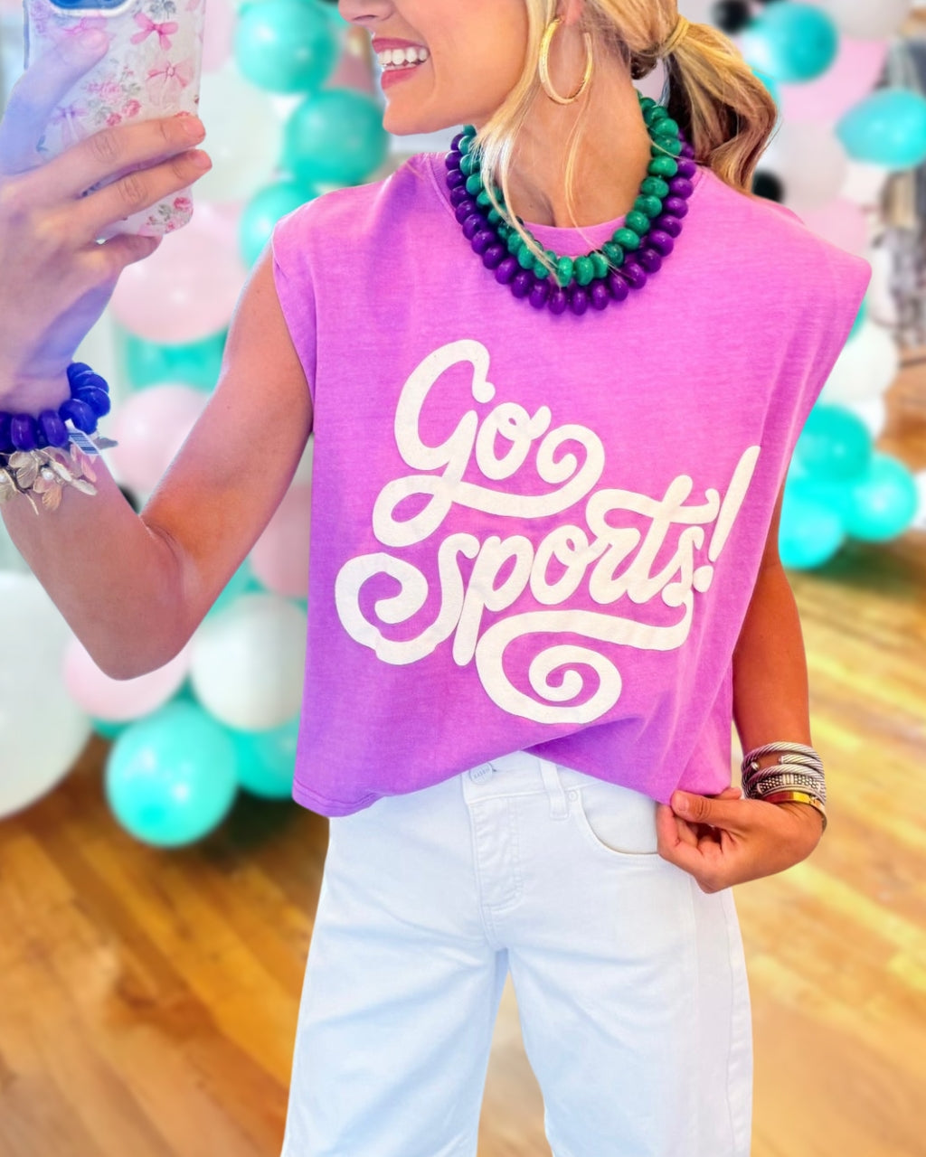 Cropped Game Day Muscle Tee
