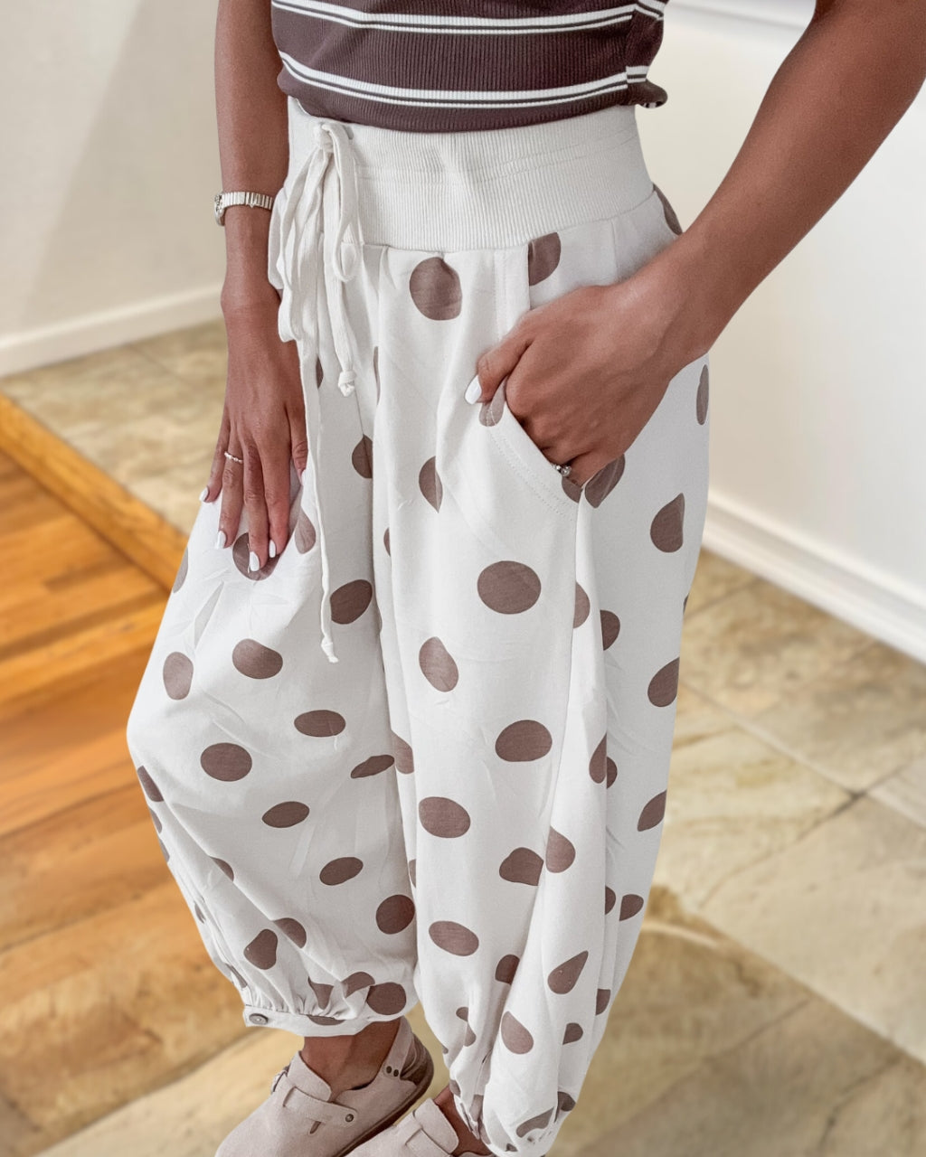 Polka Dot Jogging Pants