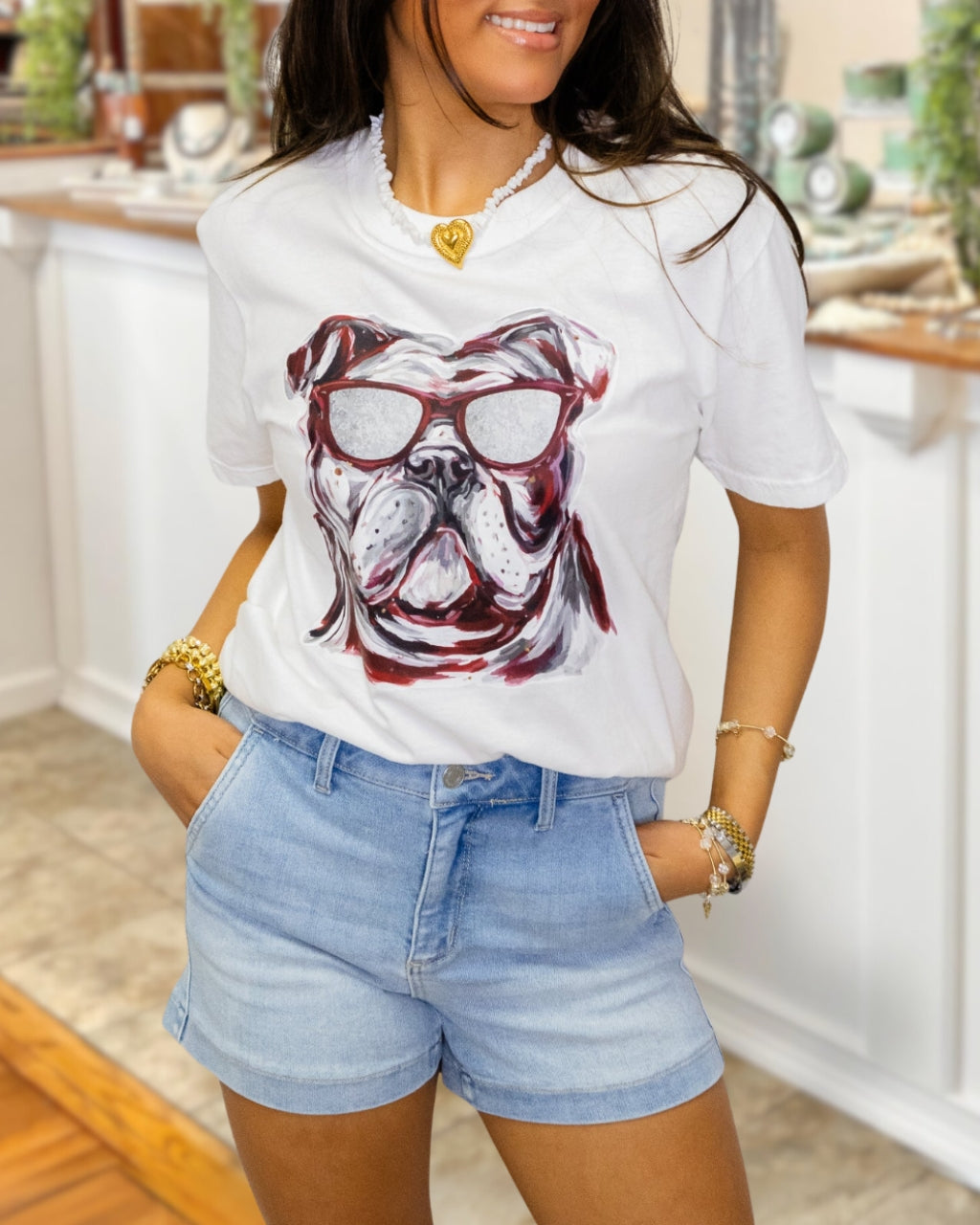 Tailgate Essential Sunglasses Bulldog Tee