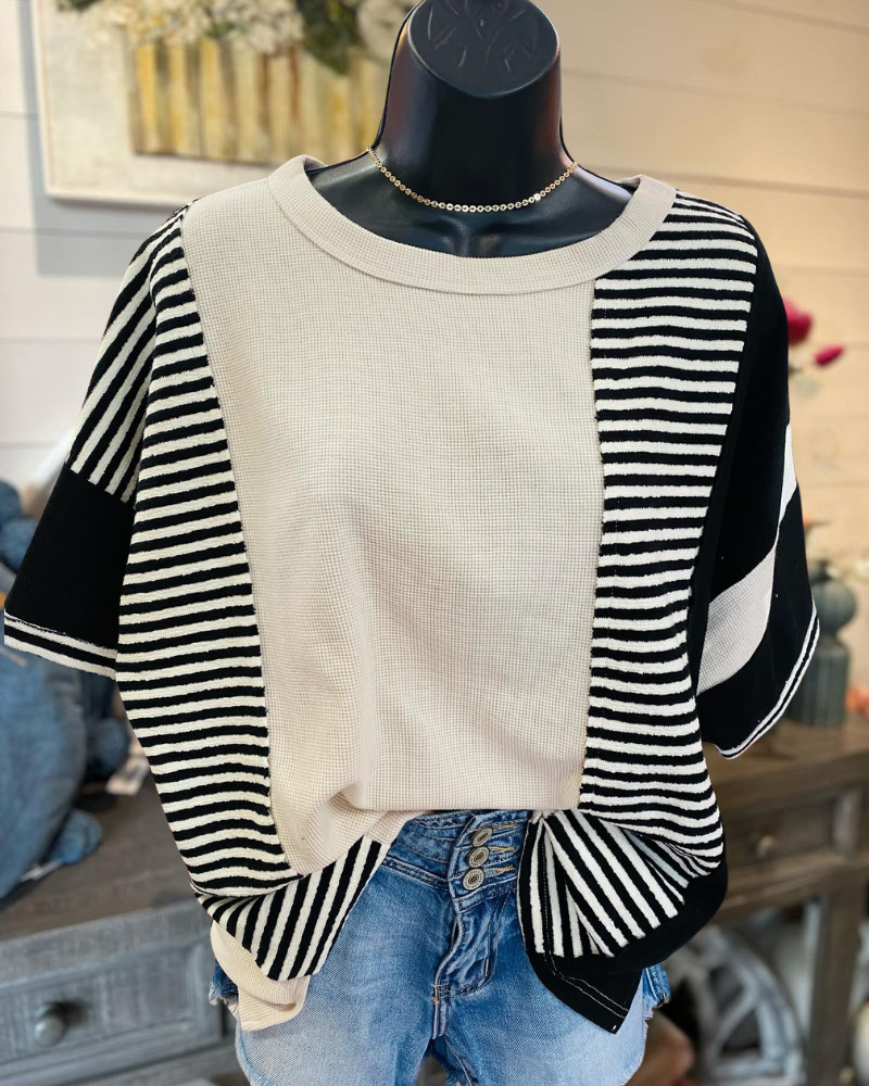 Colorblock Striped T-Shirt