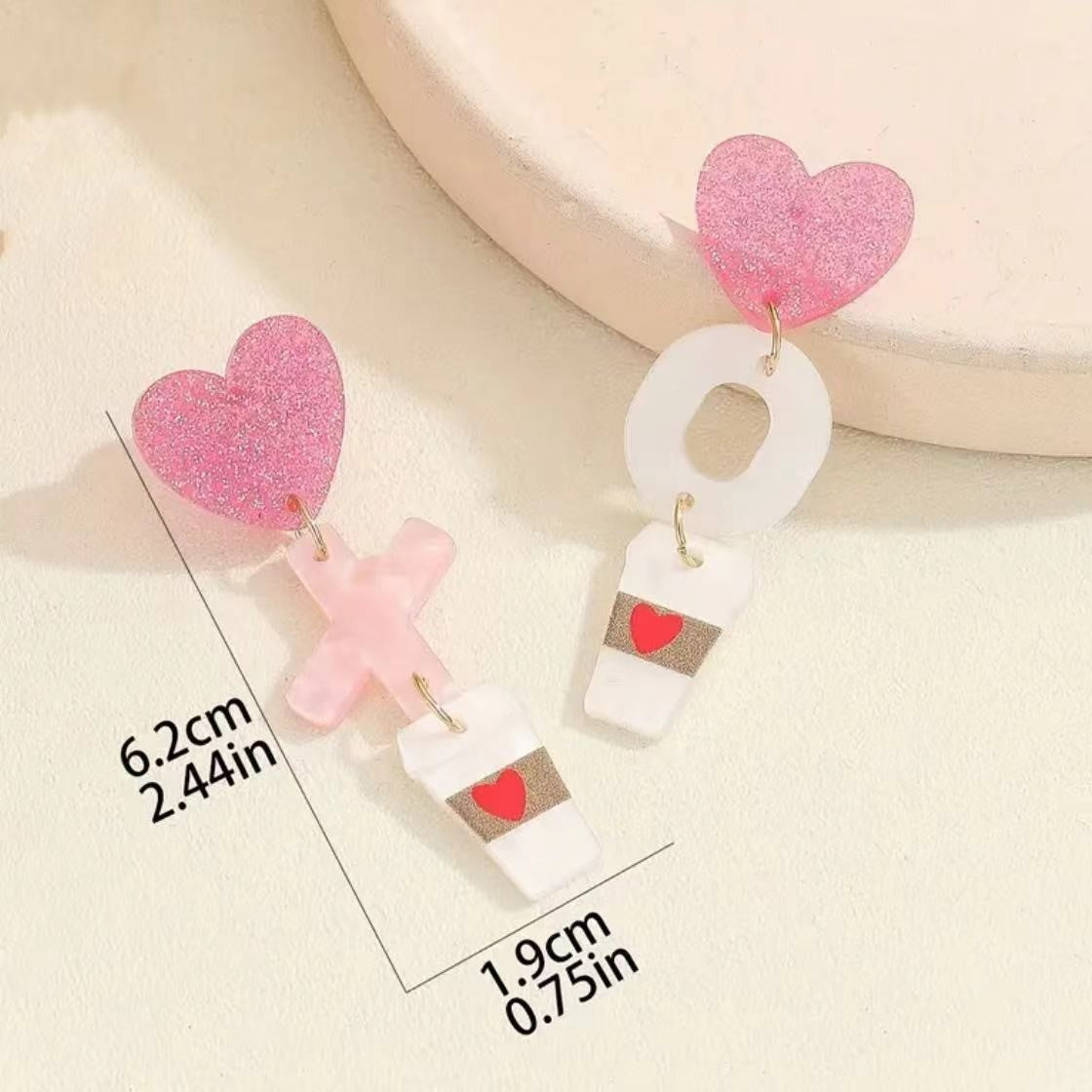 Romantic Heart Trim Earrings