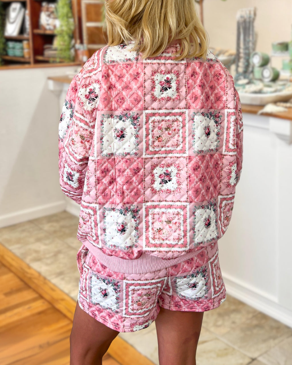 Floral Quilted Cotton Floral Print Set