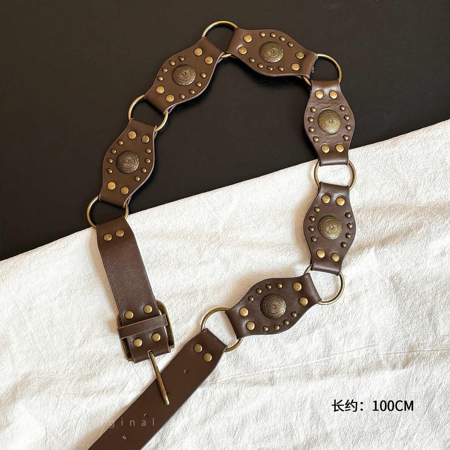 Studded Buckle Belt