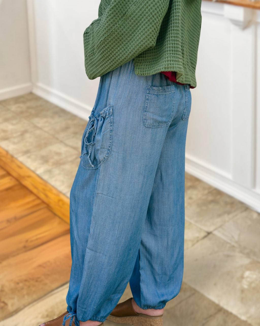 Tapered Denim Work Pants