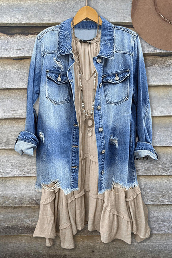 Elegant Plain V-Neck Casual Dress