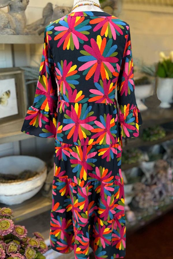 Colorful Floral Maxi Dress