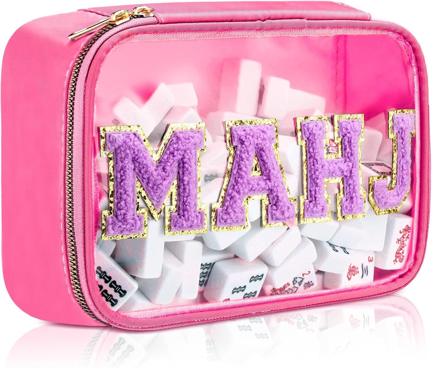 Mahjong Zipper Storage Bag